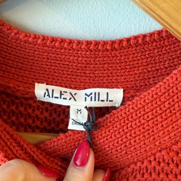 Alex Mill Nico Crewneck Cotton Cardigan NWT - Picture 10 of 13